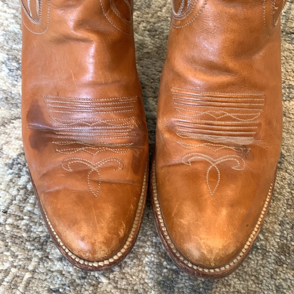 Dan Post Brown Heeled Boots - Picture 9 of 15